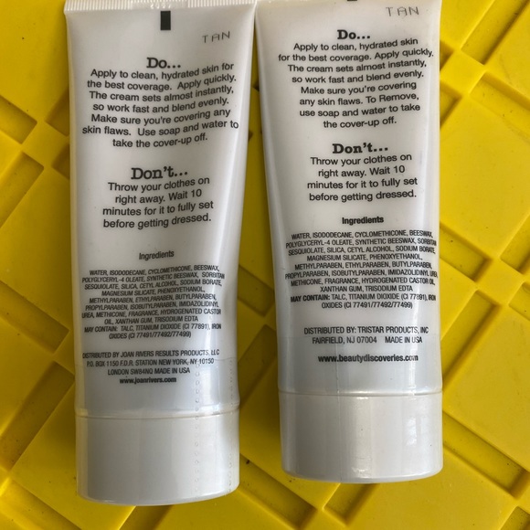 LOT OF 2 Joan Rivers The Right to Bare Legs TAN New sealed corrective coverup - Picture 4 of 5